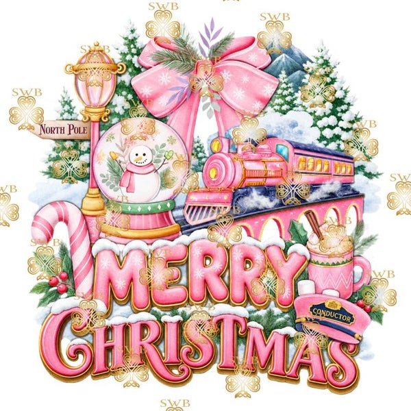Digital Download Pink Christmas Express #22