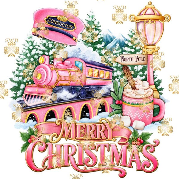 Digital Download Pink Christmas Express #23