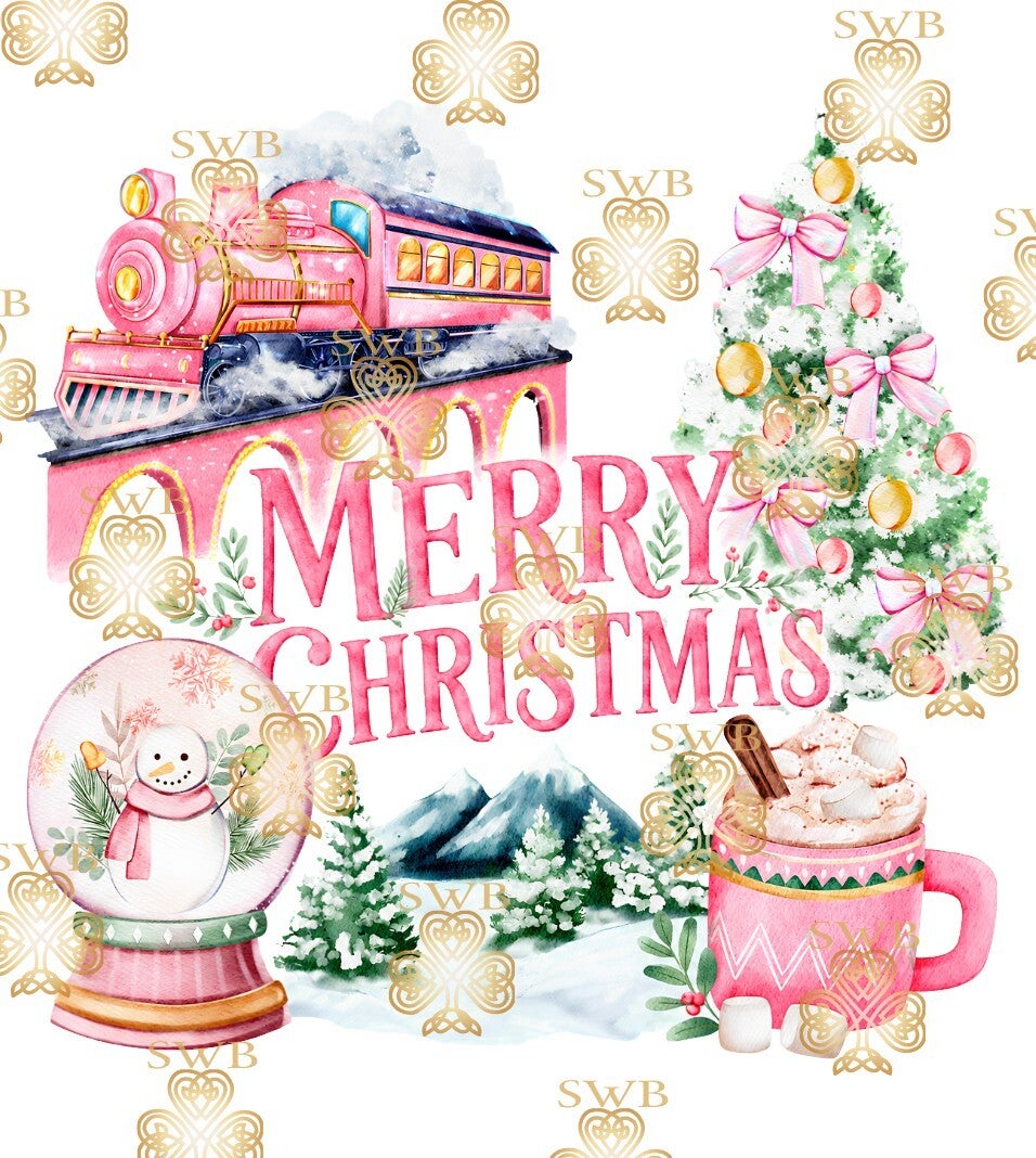 Digital Download Pink Christmas Express #3