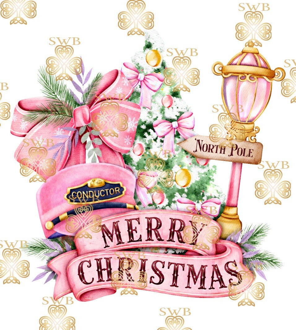 Digital Download Pink Christmas Express #9