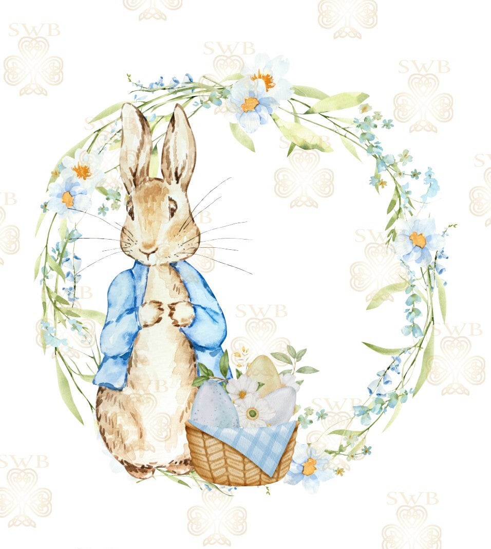 DTF or UVDTF Print -Peter & Flopsy Rabbit #16 | Shamrock Wholesale Blanks