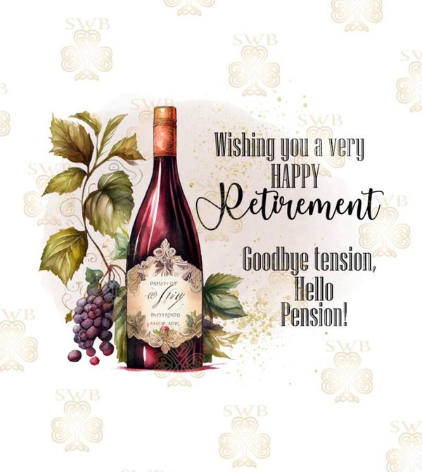 DTF or UVDTF Print - Retirement #4