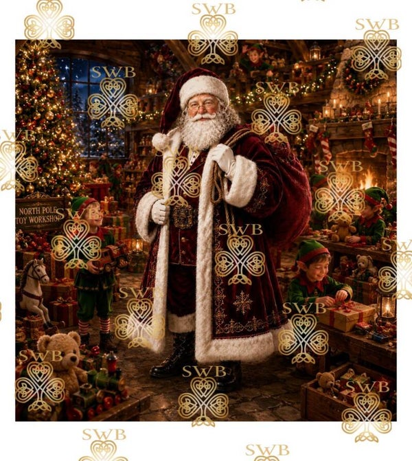 DTF or UVDTF Print -Santa #11