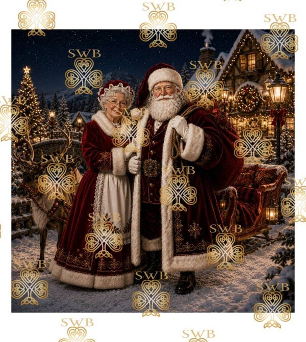 DTF or UVDTF Print -Santa #18