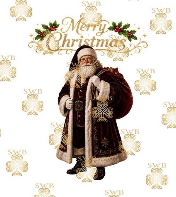 DTF or UVDTF Print -Santa #25