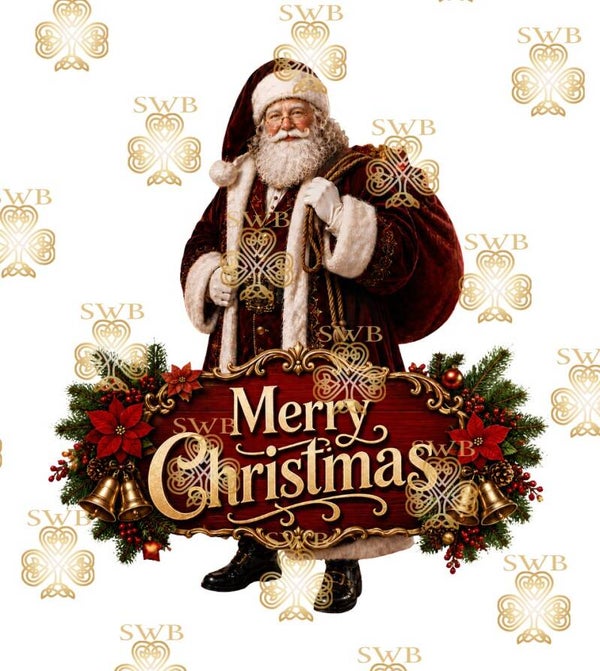 DTF or UVDTF Print -Santa #26