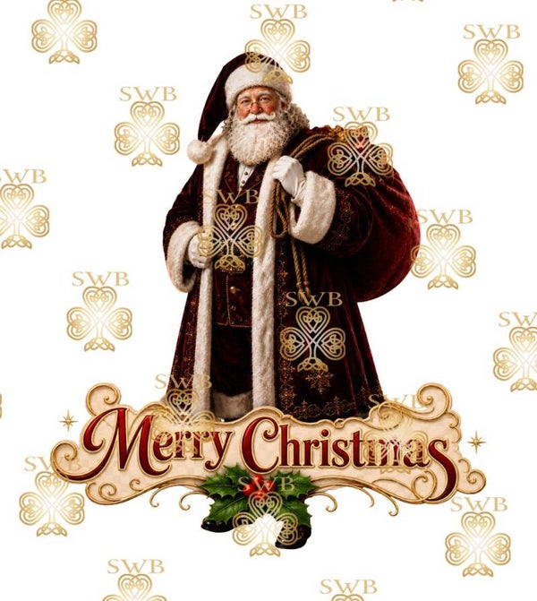 DTF or UVDTF Print -Santa #27