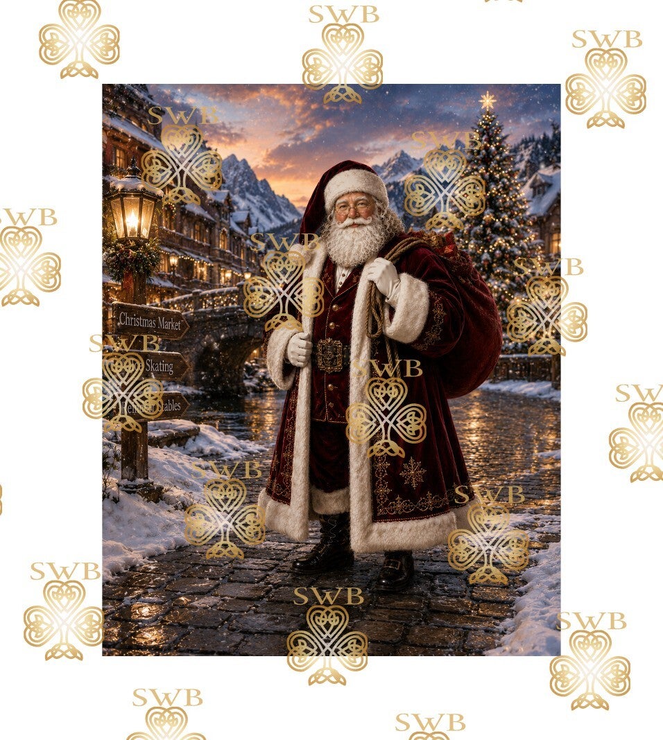 DTF or UVDTF Print -Santa #8