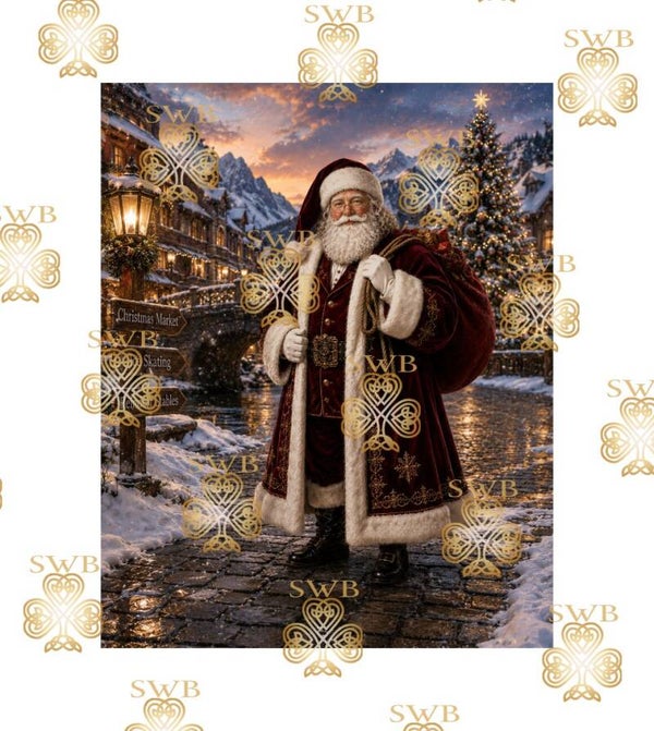 DTF or UVDTF Print -Santa #8