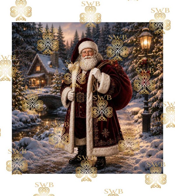 DTF or UVDTF Print -Santa #9