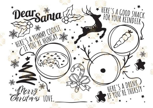 Digital Download Santa Plate #1
