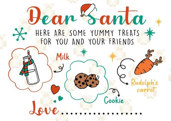 DTF or UVDTF Print - Santa Plate #10