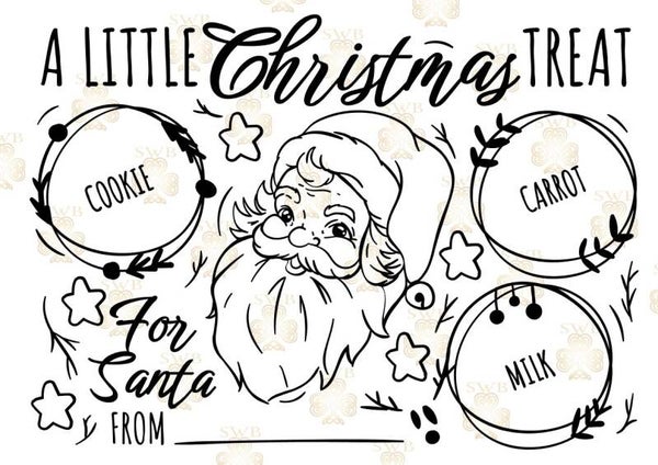 DTF or UVDTF Print - Santa Plate #15