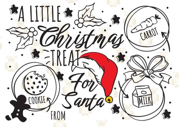 DTF or UVDTF Print - Santa Plate #16