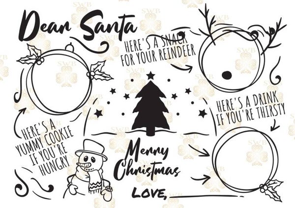 DTF or UVDTF Print - Santa Plate #2