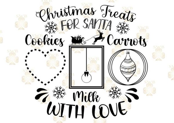 DTF or UVDTF Print - Santa Plate #20