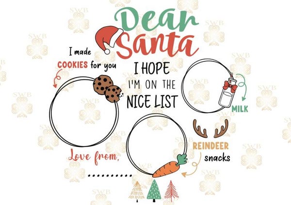 Digital Download Santa Plate #5