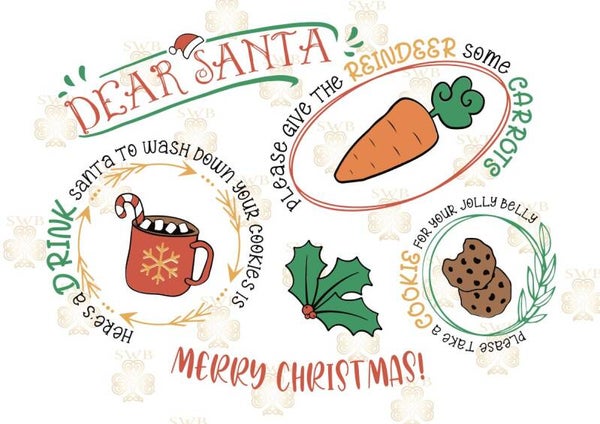 DTF or UVDTF Print - Santa Plate #6