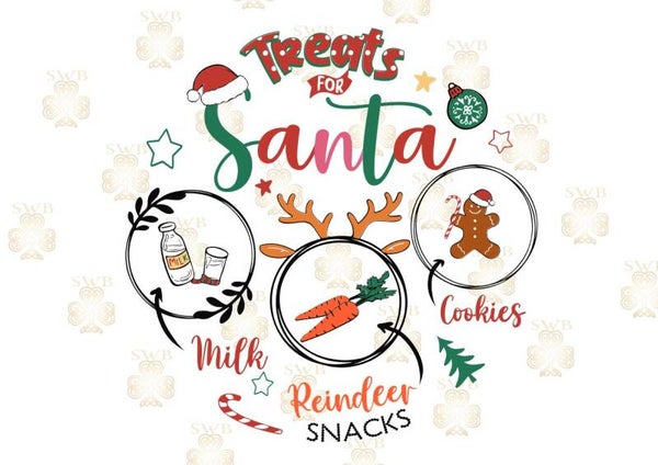 DTF or UVDTF Print - Santa Plate #7