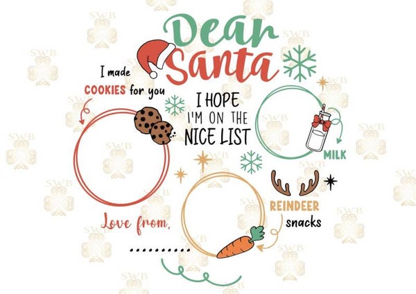 Digital Download Santa Plate #8