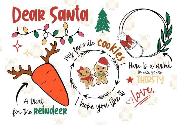 Digital Download Santa Plate #9