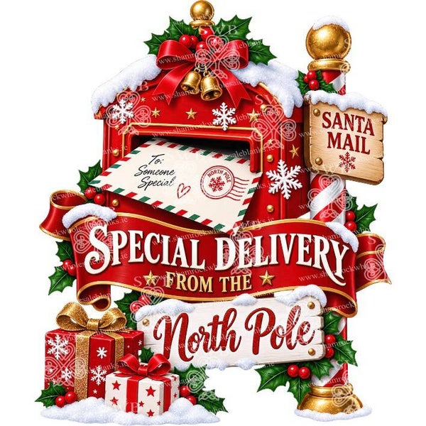 DTF or UVDTF Print -  Christmas Special Delivery #1