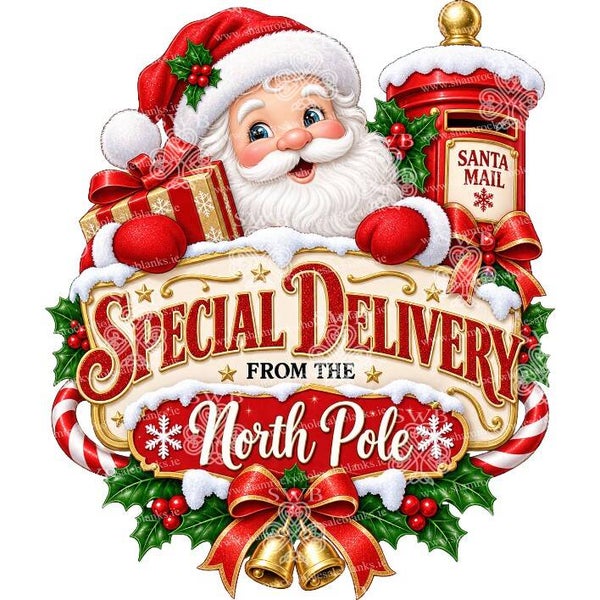 DTF or UVDTF Print -  Christmas Special Delivery #2