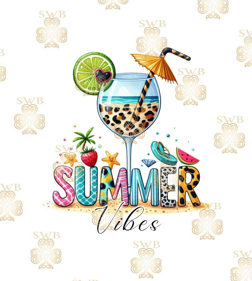 DTF, UVDTF or Sublimation Print -Summer #12