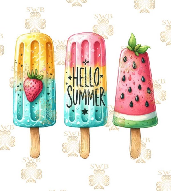 DTF, UVDTF or Sublimation Print -Summer #16