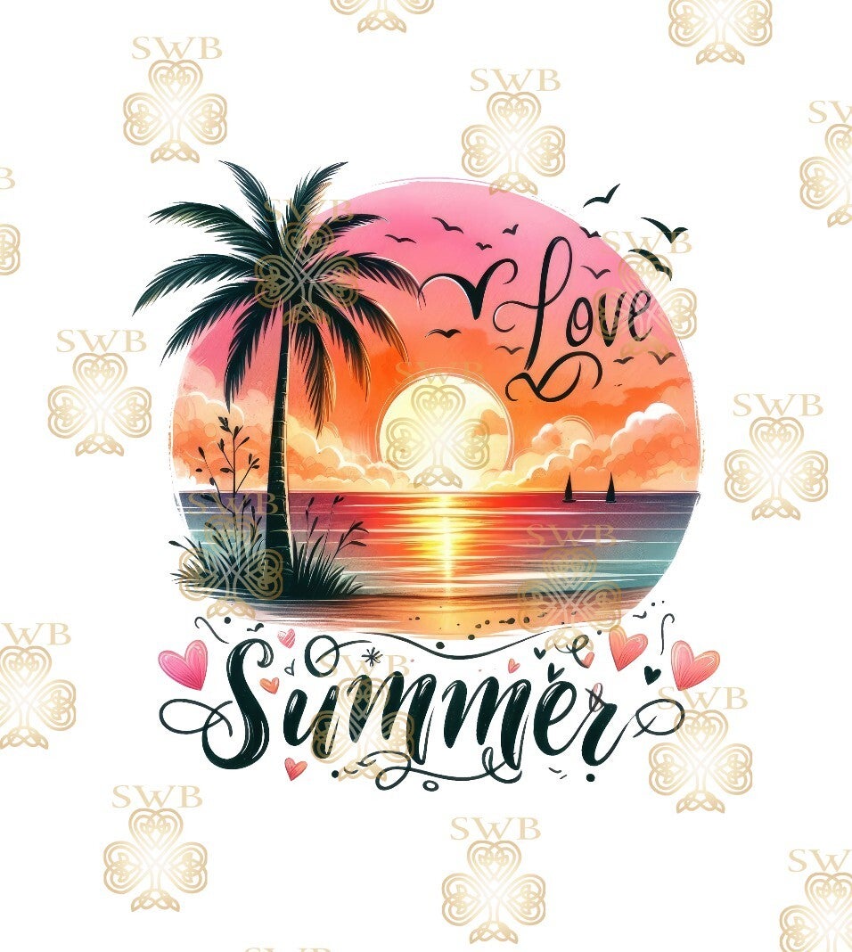 DTF, UVDTF or Sublimation Print -Summer #4