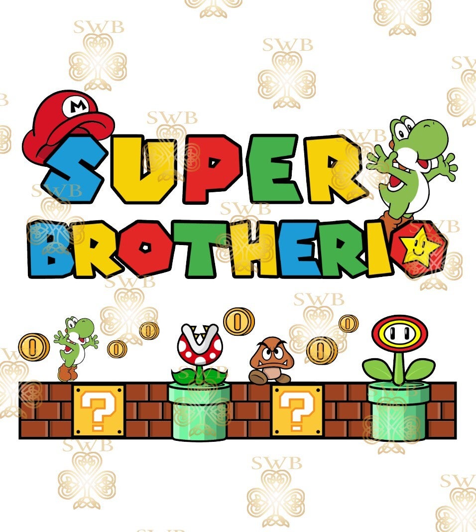 DTF, UVDTF or Sublimation Print -Super Brotherio #1