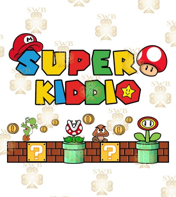 DTF, UVDTF or Sublimation Print -Super Kiddio #1