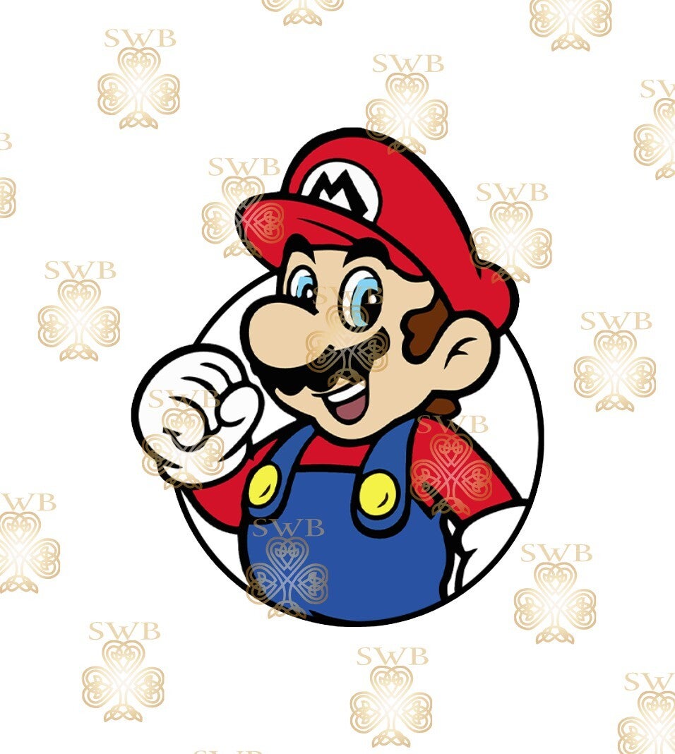 DTF, UVDTF or Sublimation Print -Super Mario kid #1