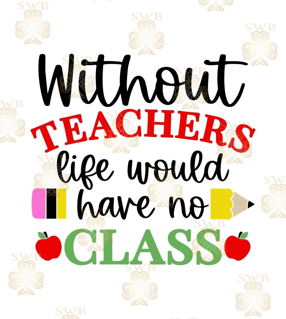 DTF or UVDTF Print - Teacher #20