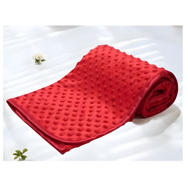 -Dimple Baby Blanket- Red