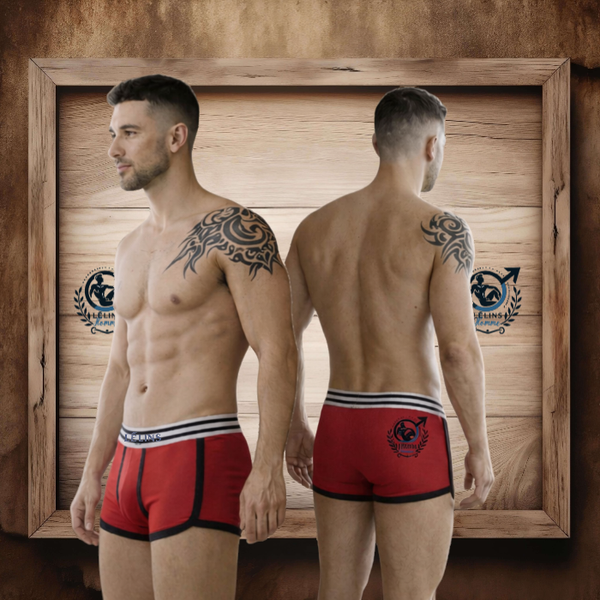 Boxer "maïdo" rouge vin