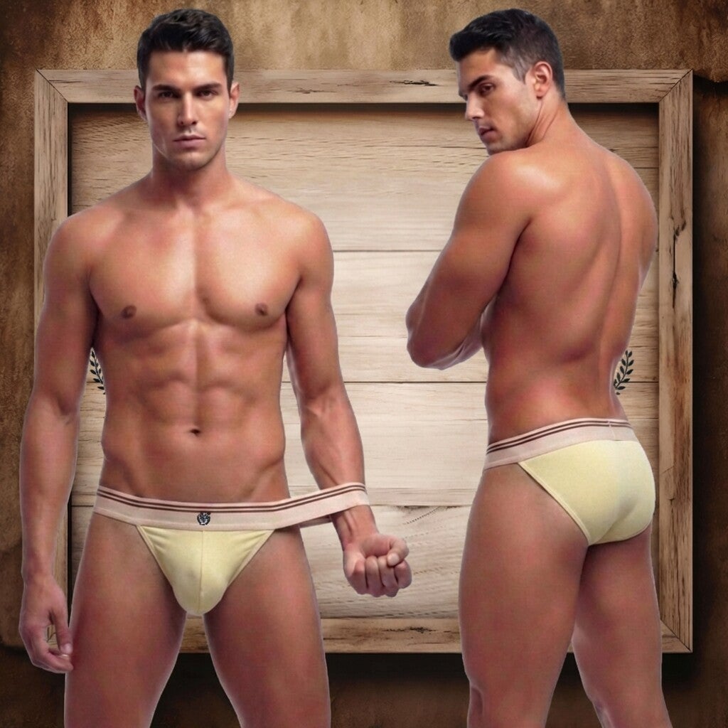 Slip échancré "Spicy" beige