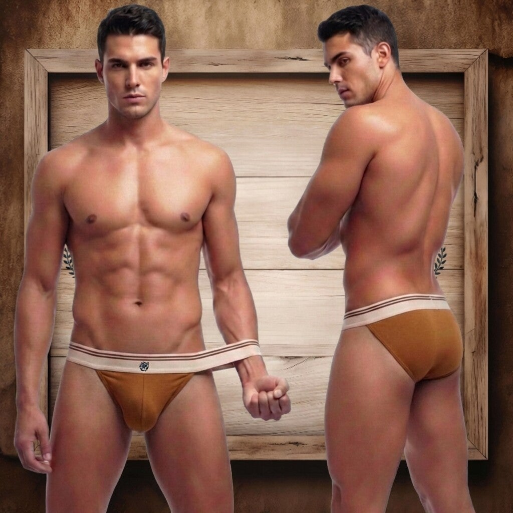 Slip échancré "Spicy" marron