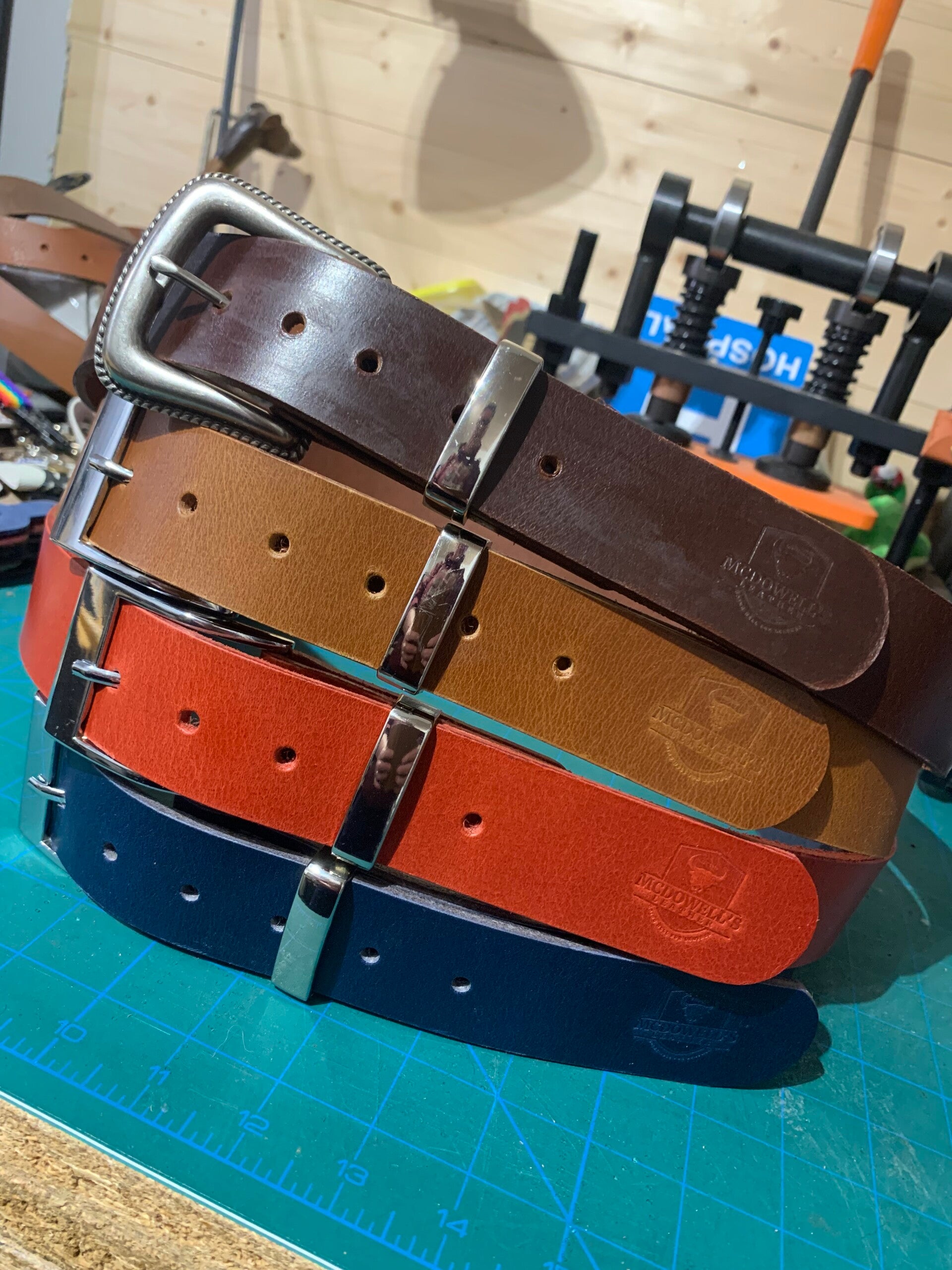 Custom Hand Made Leather Belt