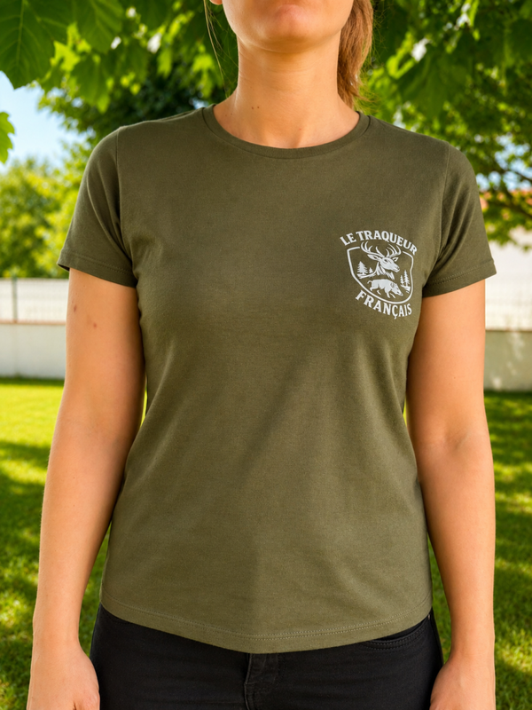 T-shirt femme kaki