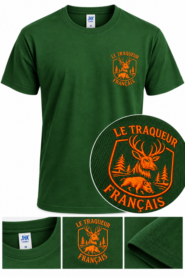 T-Shirt Brodé vert