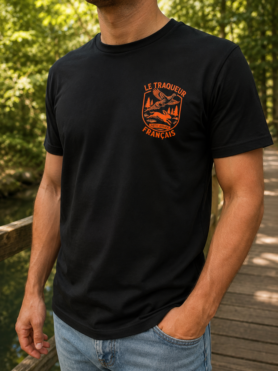 T-Shirt Noir Petit Gibier