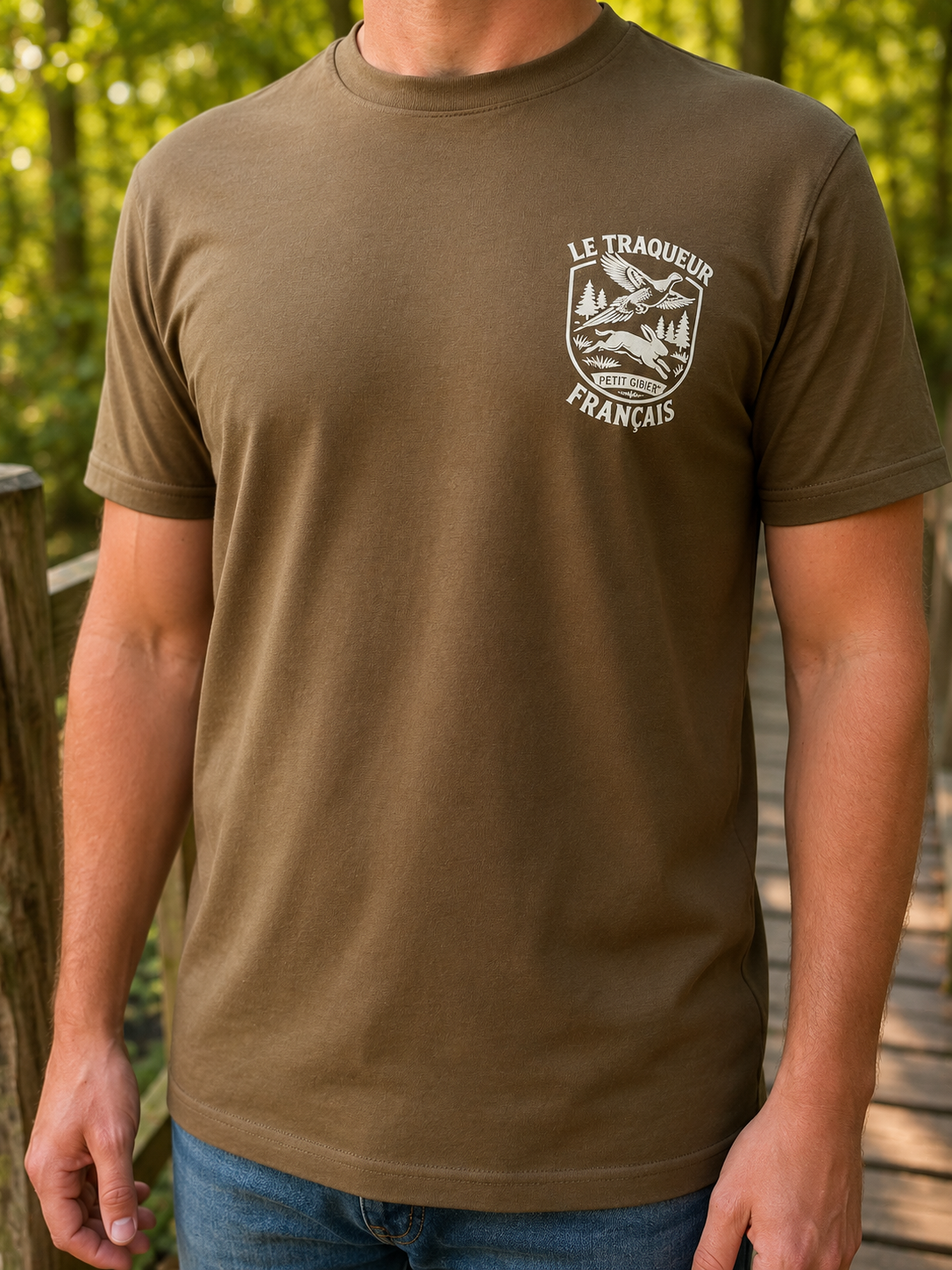 T-Shirt Kaki Petit Gibier
