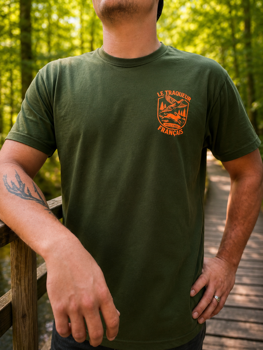 T-shirt vert Petit Gibier