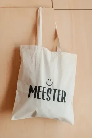 Canvas tas - meester