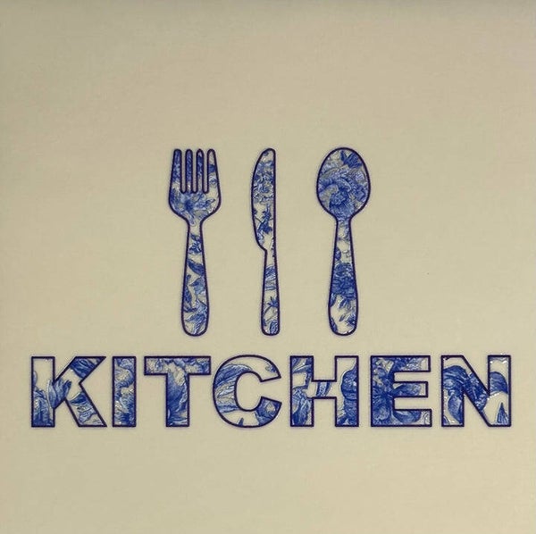 Quote tegel - Delfts blauw kitchen