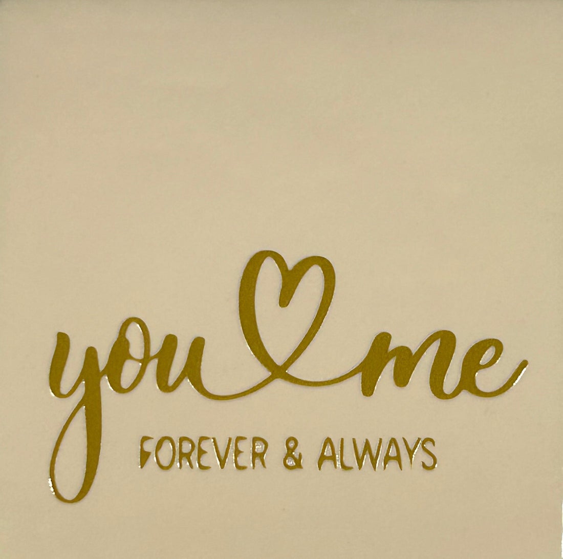 Quote tegel - you & me