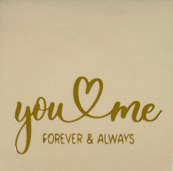 Quote tegel - you & me