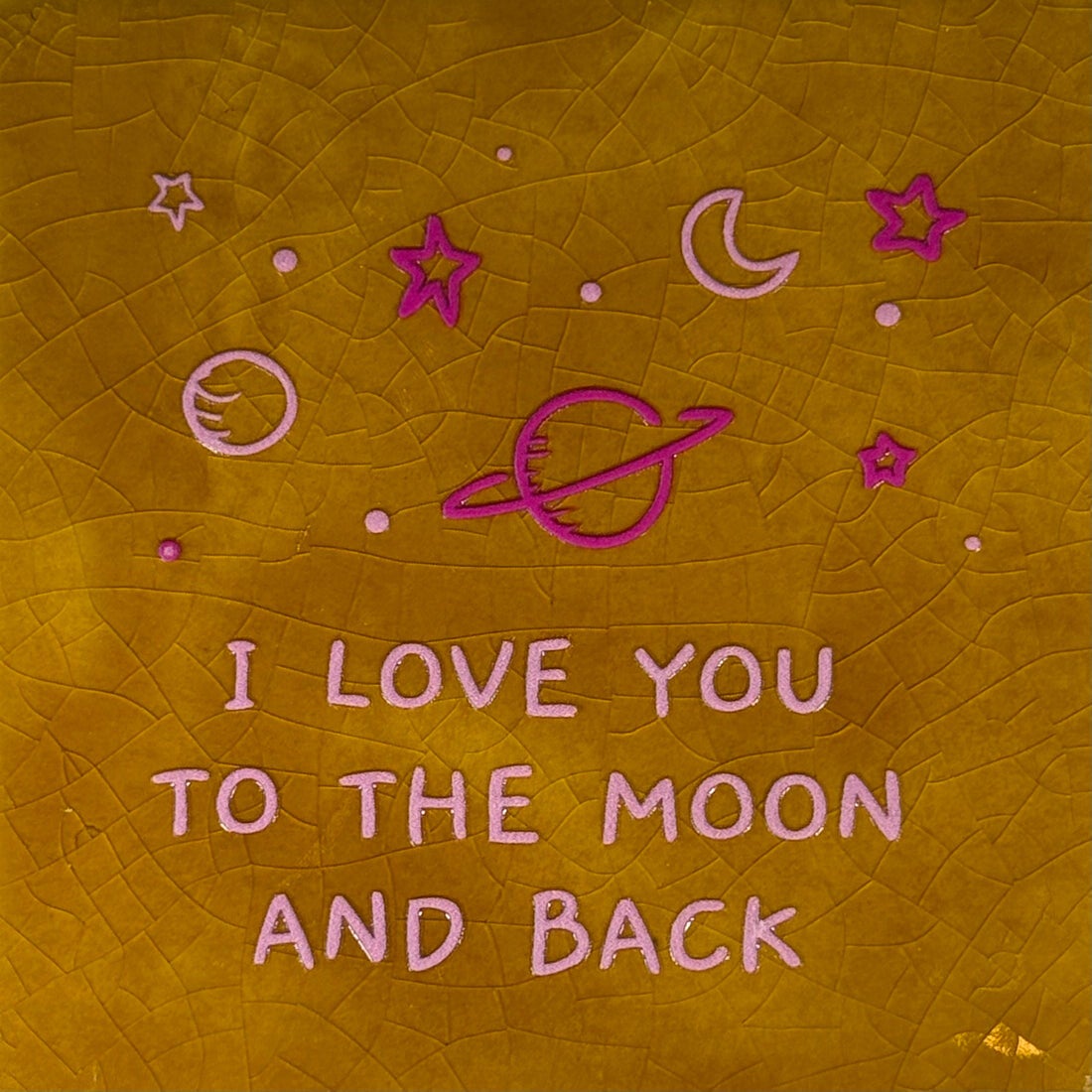 Quote tegel - i love you to the moon and back