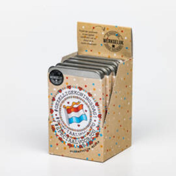 Blikje smintjes - gezellige Koningsdag